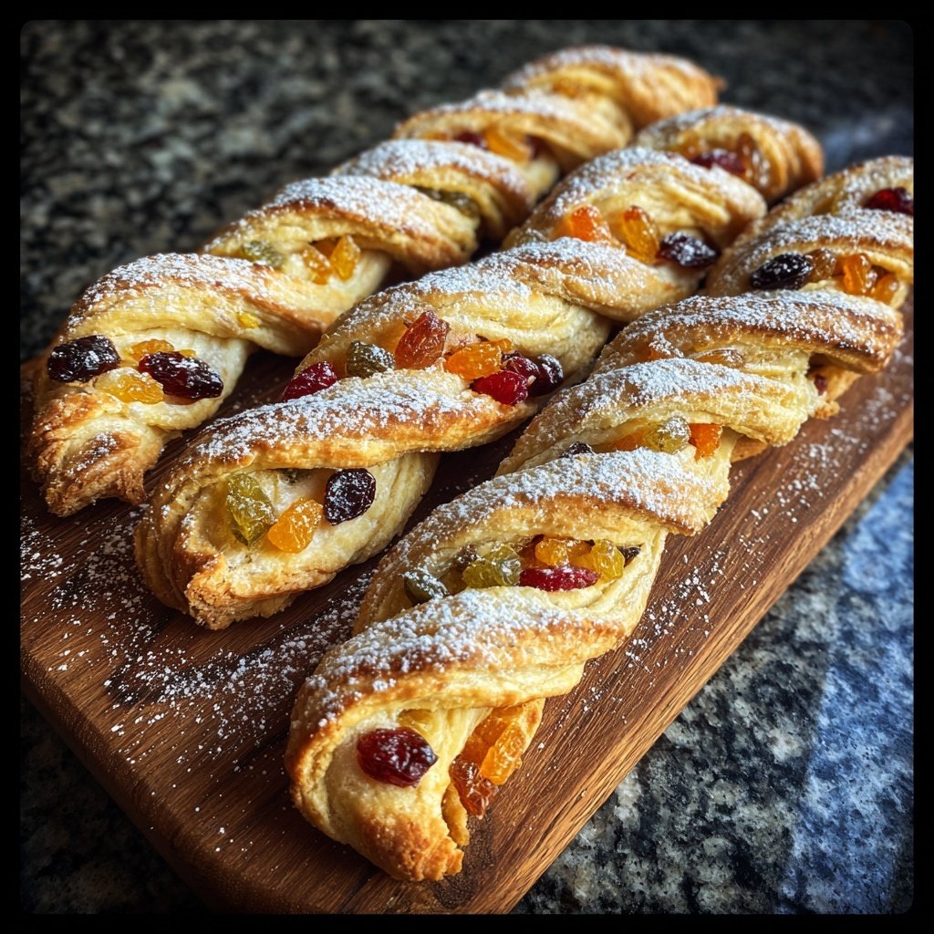 Shortbread Twists with Fruit