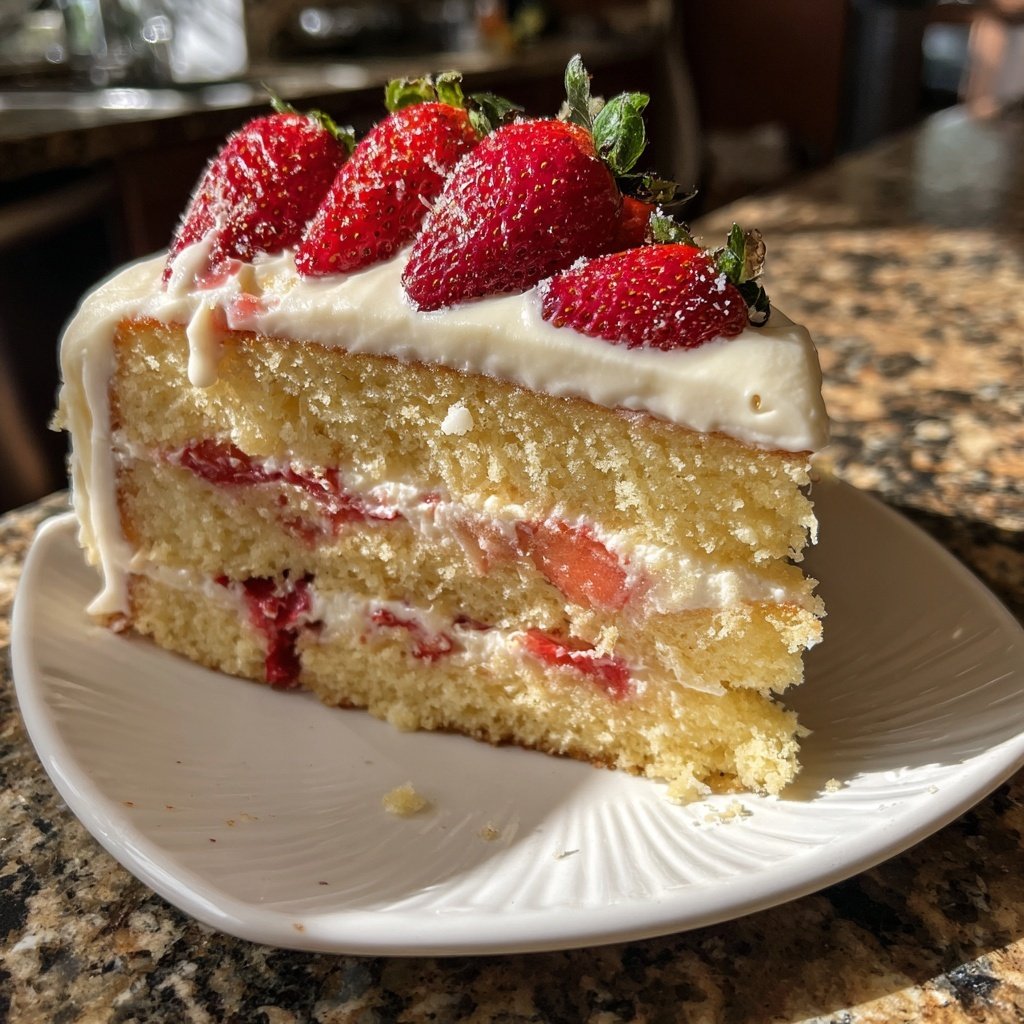 Dessert Vanilla Sponge Cake