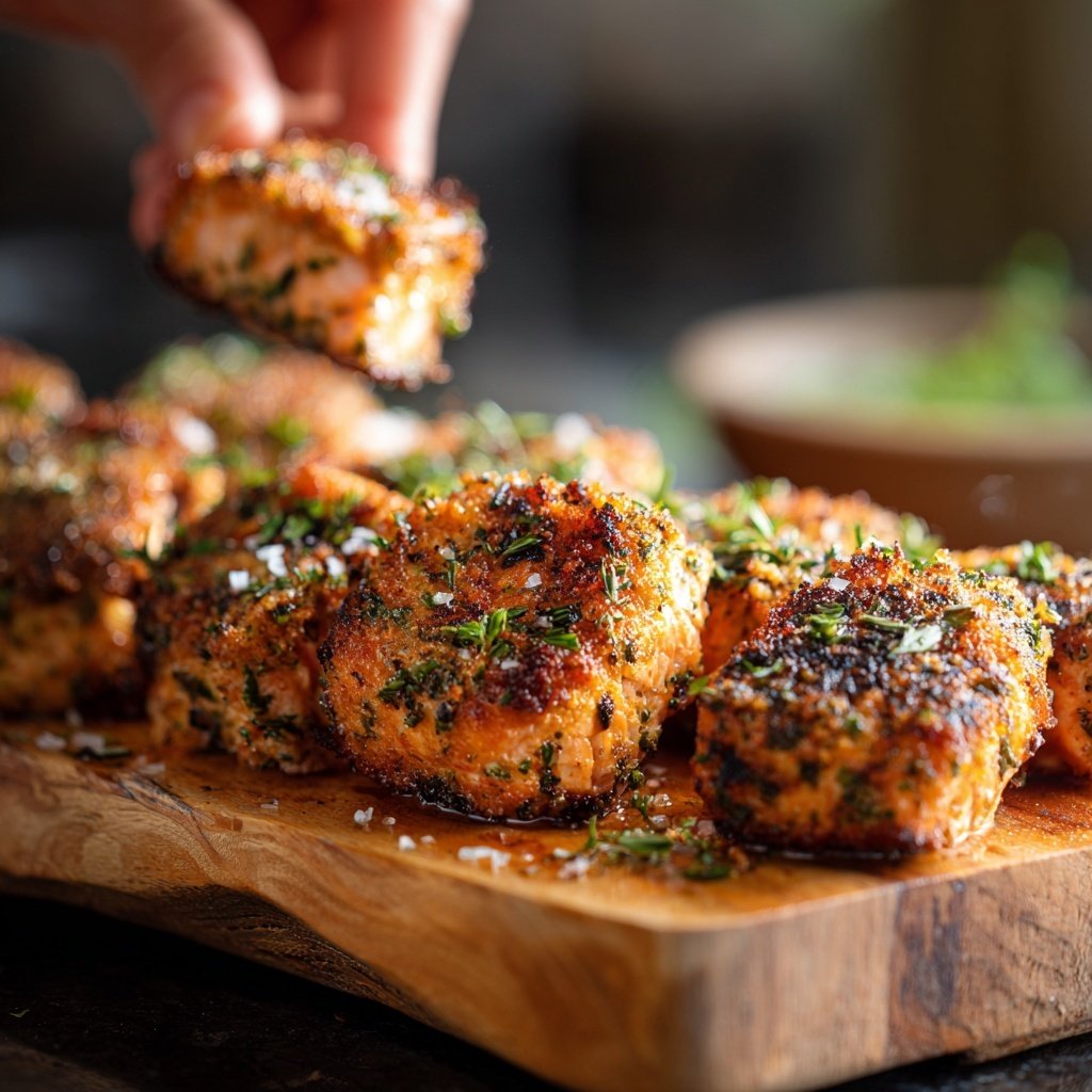 Herb-Encrusted Salmon Bites