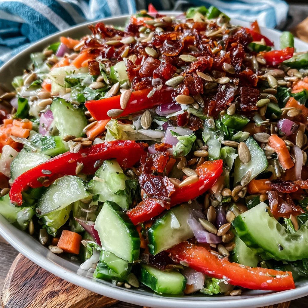 Crunchy Veggie Spring Brunch Salad