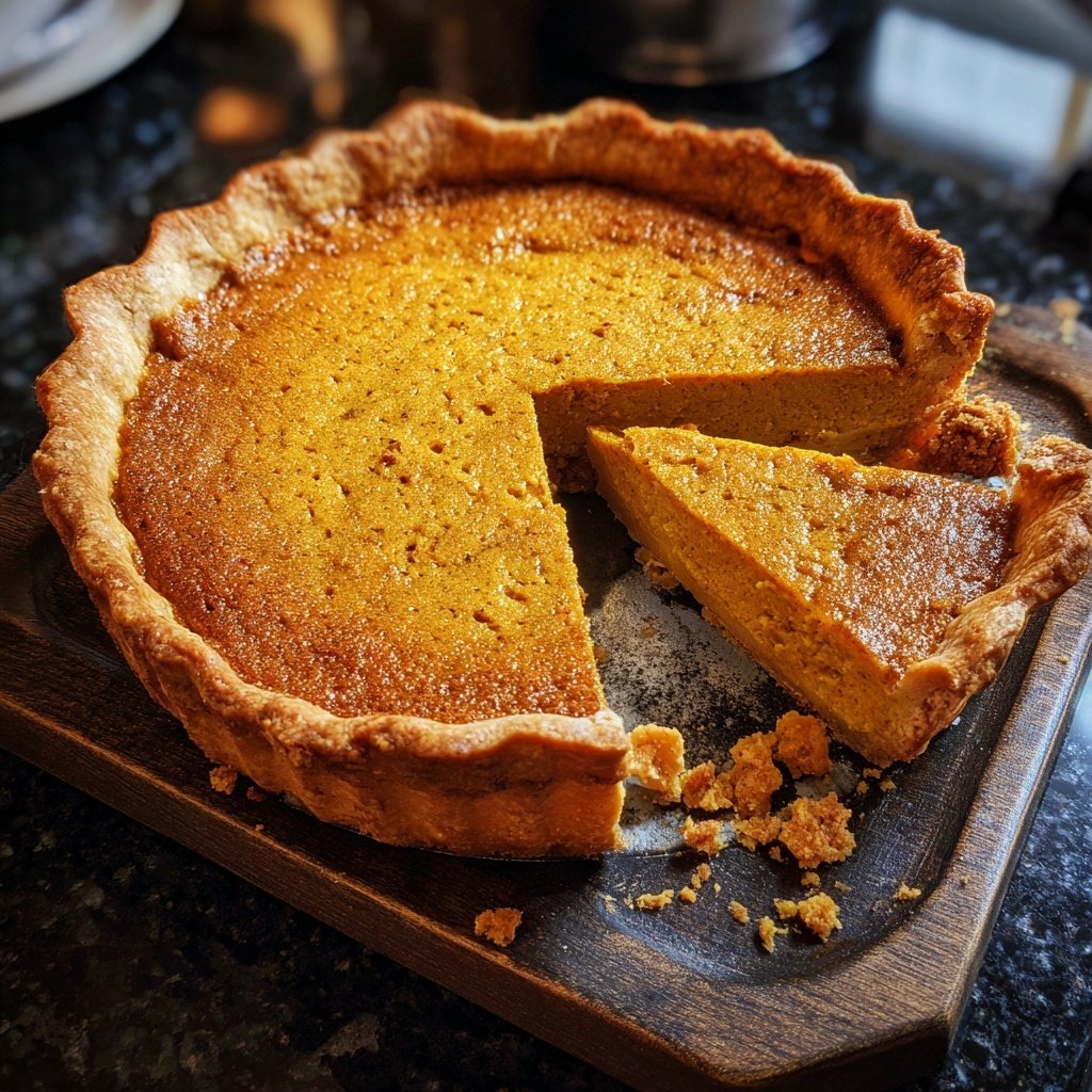 Festive Spiced Pumpkin Pie